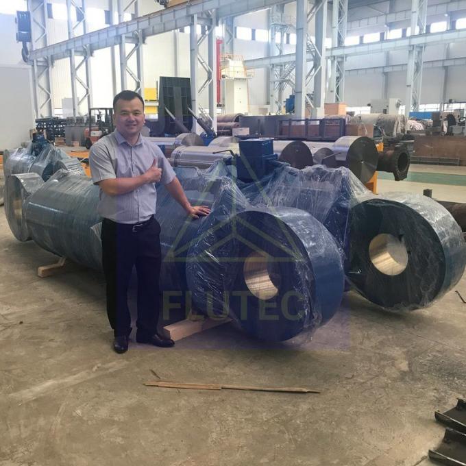Carbon Steel Custom Made Hydraulische cilinder met dubbele werking voor kabelwijn 1