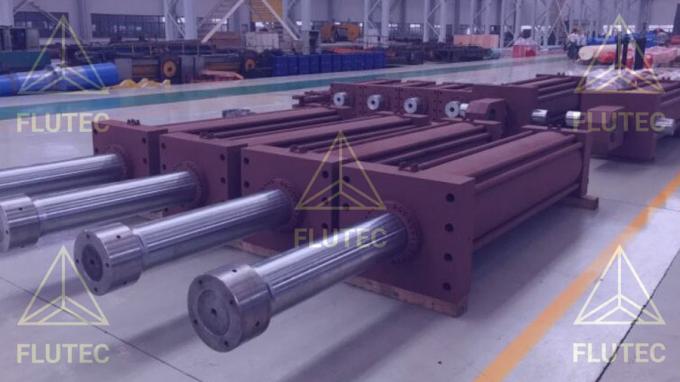 Flutec Telescopische hydraulische cilinder Dubbelwerkende oliecilinder voor de machinebouw 0
