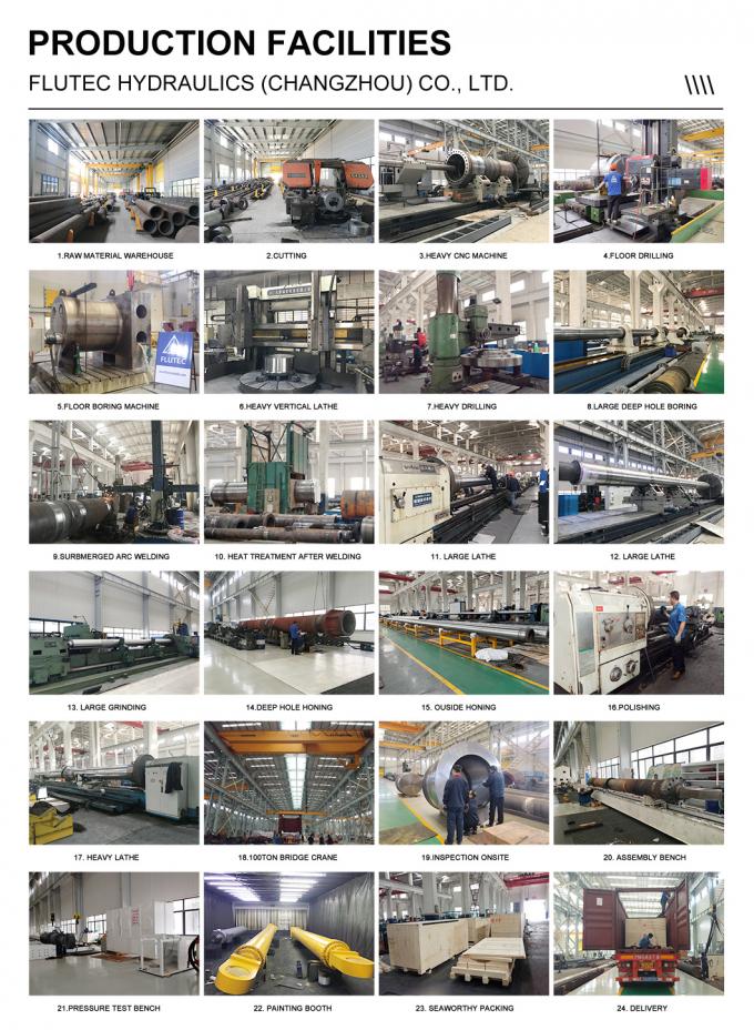 Geallieerd staal hydraulische perscilinder zuiger type voor landbouwmachines 0