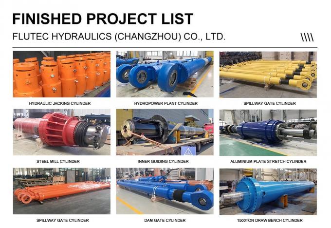 Zware industriële hydraulische oliecilinder / zuigertype hydraulische cilinder 10