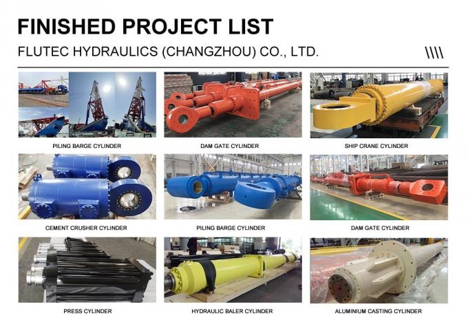 Hoog geconfigureerde ISO 6022-standaard hydraulische olieperscilinders voor scheermachines 4