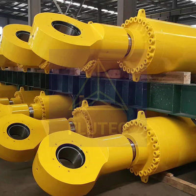 Stalen marine hydraulische cilinder, op maat gemaakt, hydraulische perscilinder met lange slag